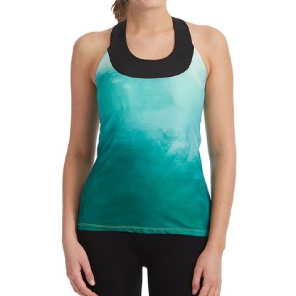 Moxie Cycling Ombre Emerald Tank Top